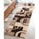 Tapis abstrait brun / beige Shaliya
