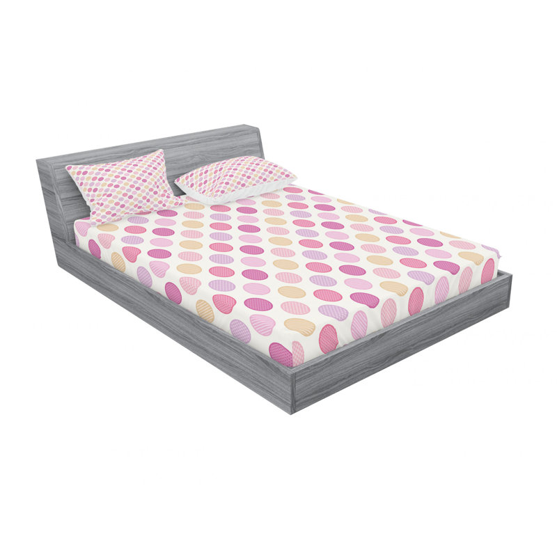 Ensemble de draps à carreaux, Ensemble de draps pour lit double avec un drap-hou