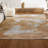 Coban Abstract Two-Tone Modern Orange/Beige/Cream Rug-69807383
