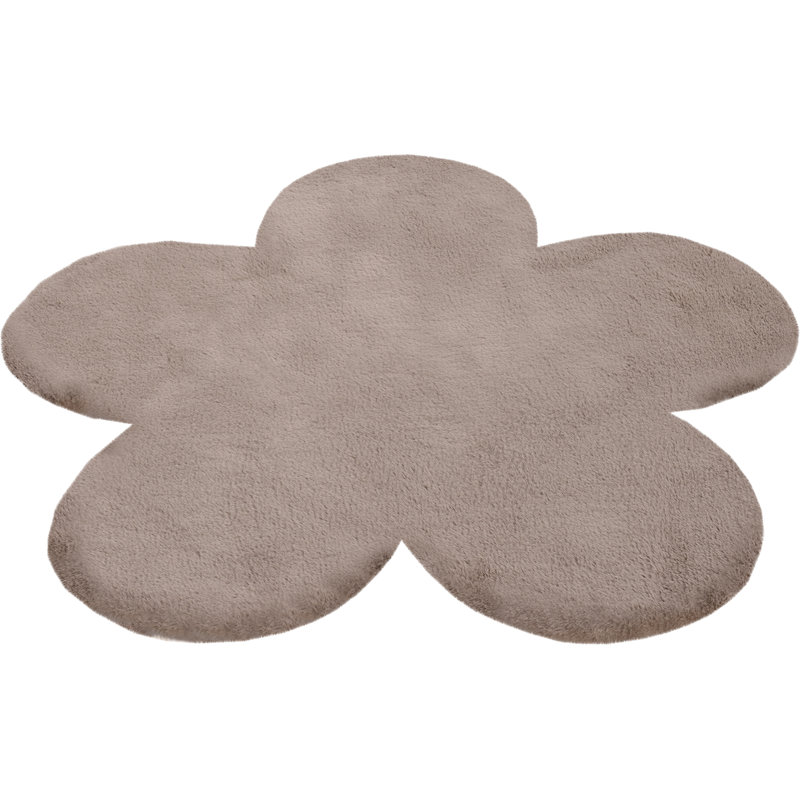 Luna Solid Colour Hand Tufted Area Rug, Taupe, Novelty  86 x 86cm