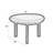 Eddie Red High Gloss End Table