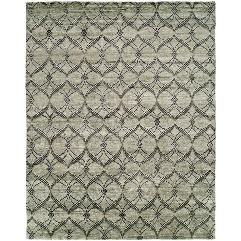 Montauk Geometric Area Rug in Gray, Rectangle 2' x 3'