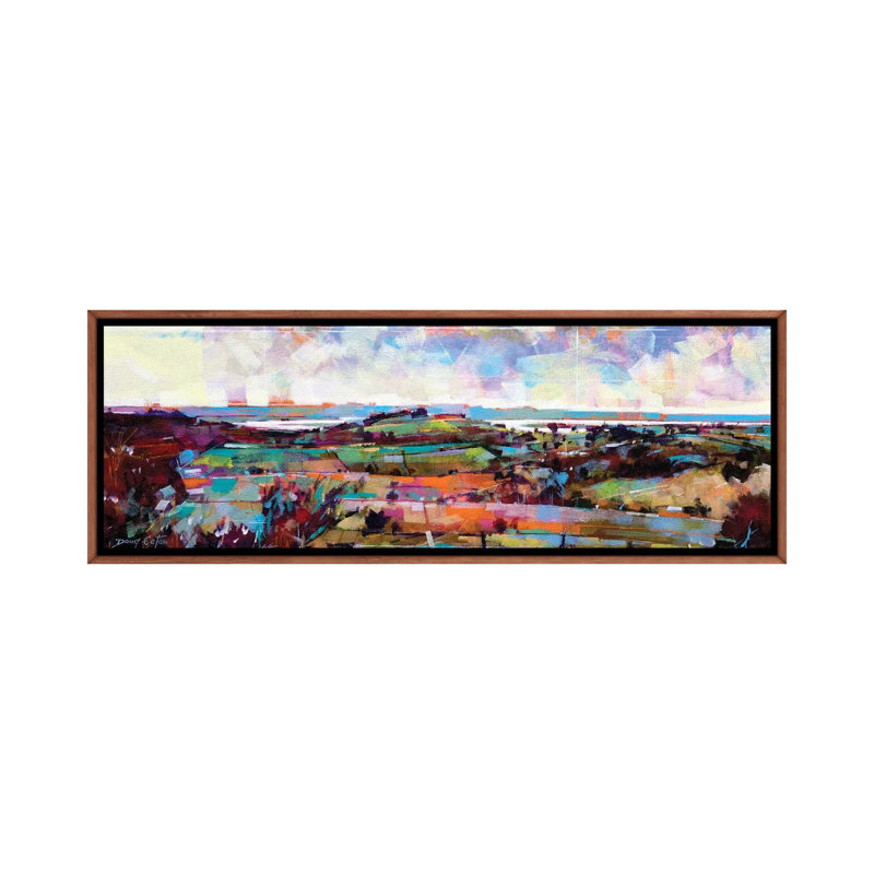 The Severn From Blakeney Hill by Doug Eaton - Panoramic Painting on Canvas, 30.48 cm H x 91.44 cm W
