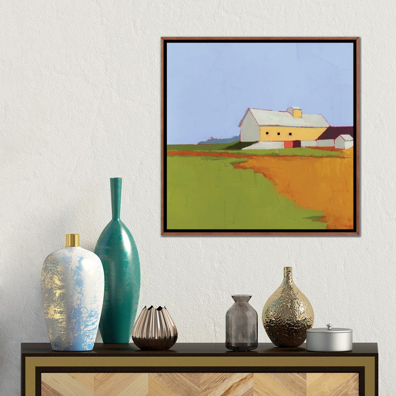 Ayrhill Farm 1 Piece Wall Art on Canvas, 45.72 cm H x 45.72 cm W x 4.445 cm D, Classic Wood