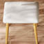 Meuble-lavabo extensible l 45 po avec tabouret en polyuréthane, 7 tiroirs, miroir à DEL et rangement pour bijoux