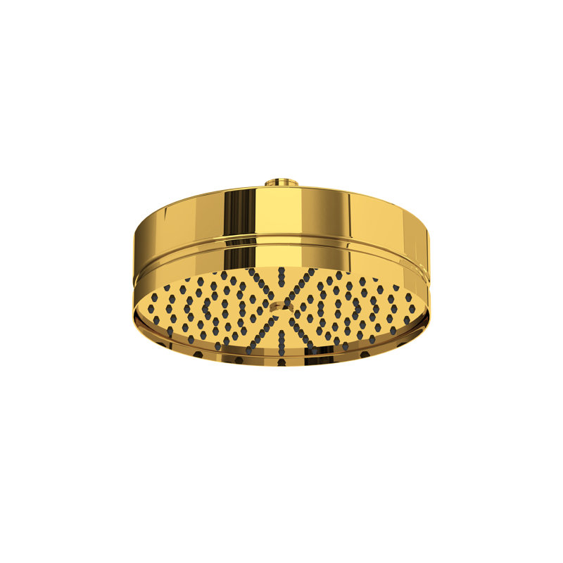 7.75" Rain Showerhead, Unlacquered Brass