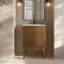 Meuble-lavabo autoportant 24 po Bosse en chêne brun avec comptoir Bosse-121676151-105940855-105940851