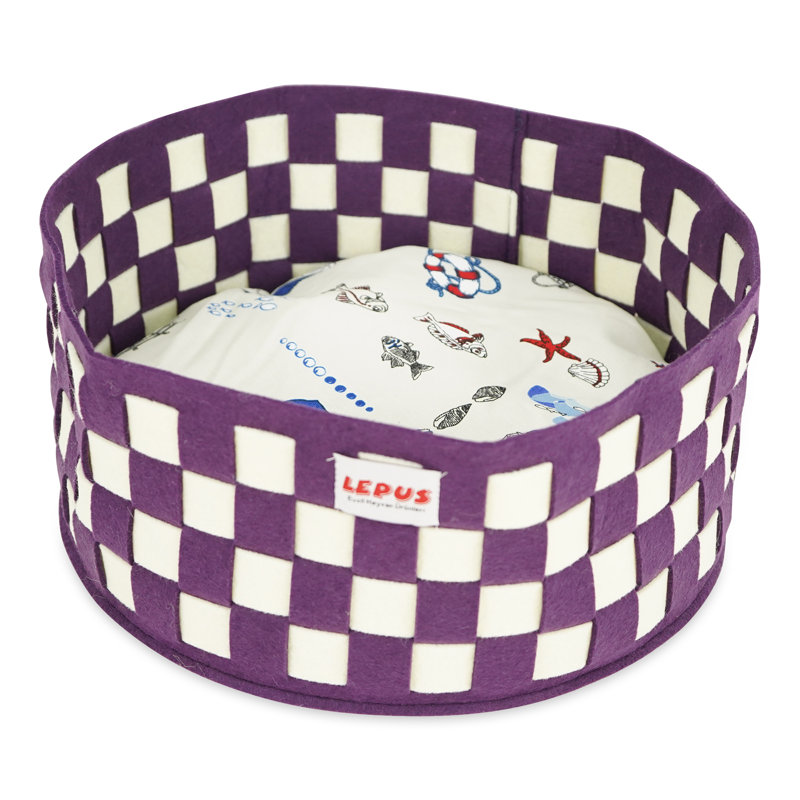 Lit orthopédique pour chat, Violet
