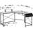 Lagail L-Shaped Metal Base Computer Desk-829419632