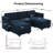 Alyciana U-Shaped Upholstered Sectional Couch Apartment Modular Sofa with Storage Ottoman-1228096498