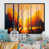 Toile avec cadre flottant noir