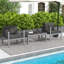 Chaise de patio avec coussins Nyailah
