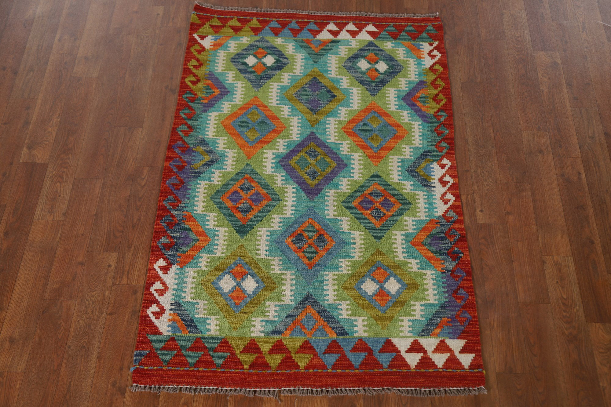 Bungalow Rose South Western Kilim Wool Oriental Rug 3x4 | Wayfair