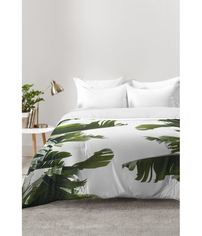 Catherine McDonald Modern & Contemporary Polyester Floral Comforter, King Comforter + 2 King Shams