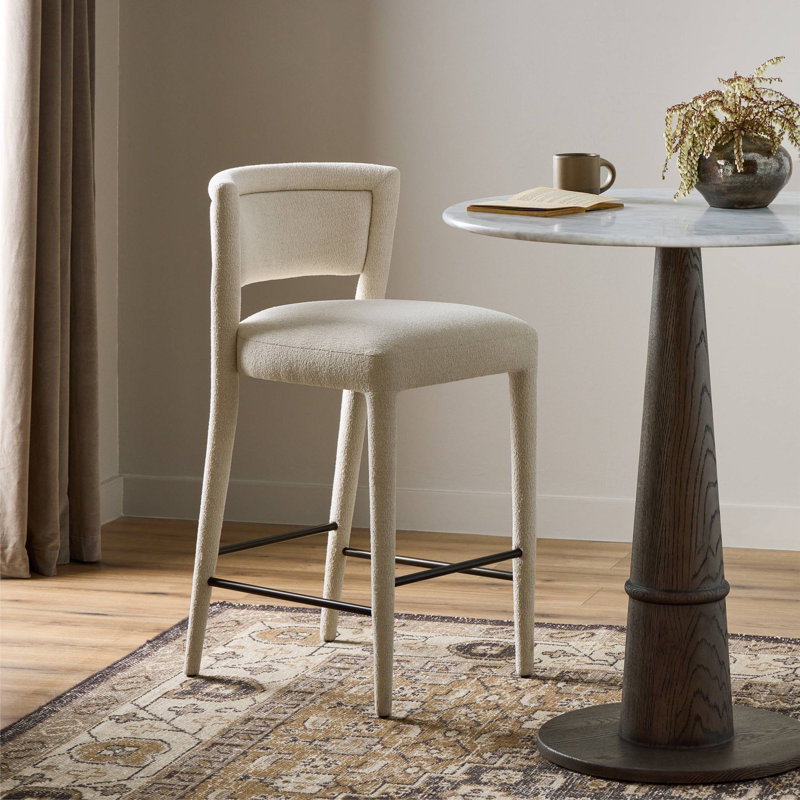 Tabouret Beverly - Crypton Wayfarer Snow-Bar, Tabouret de bar (siège d'une hauteur de 31,5 po), Crypton Wayfarer Snow