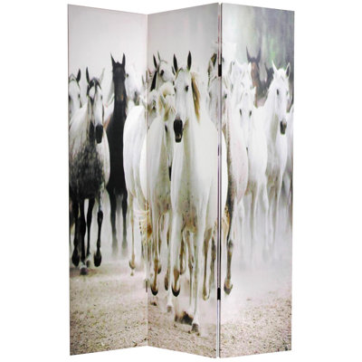 Wild Horses Reversible Room Divider