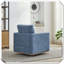 Fauteuil carré pivotant rembourré 360 degrés-1094357285