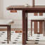 Table de salle à manger et chaise en bois massif de style français-106546925