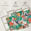 Motif de colibris tropicaux et de fleurs, ensemble de 4 pièces sur toile par Maya Blooms-93058889