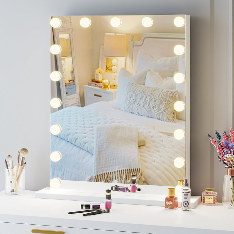 Legrant Wood Rectangle Wall Mirror