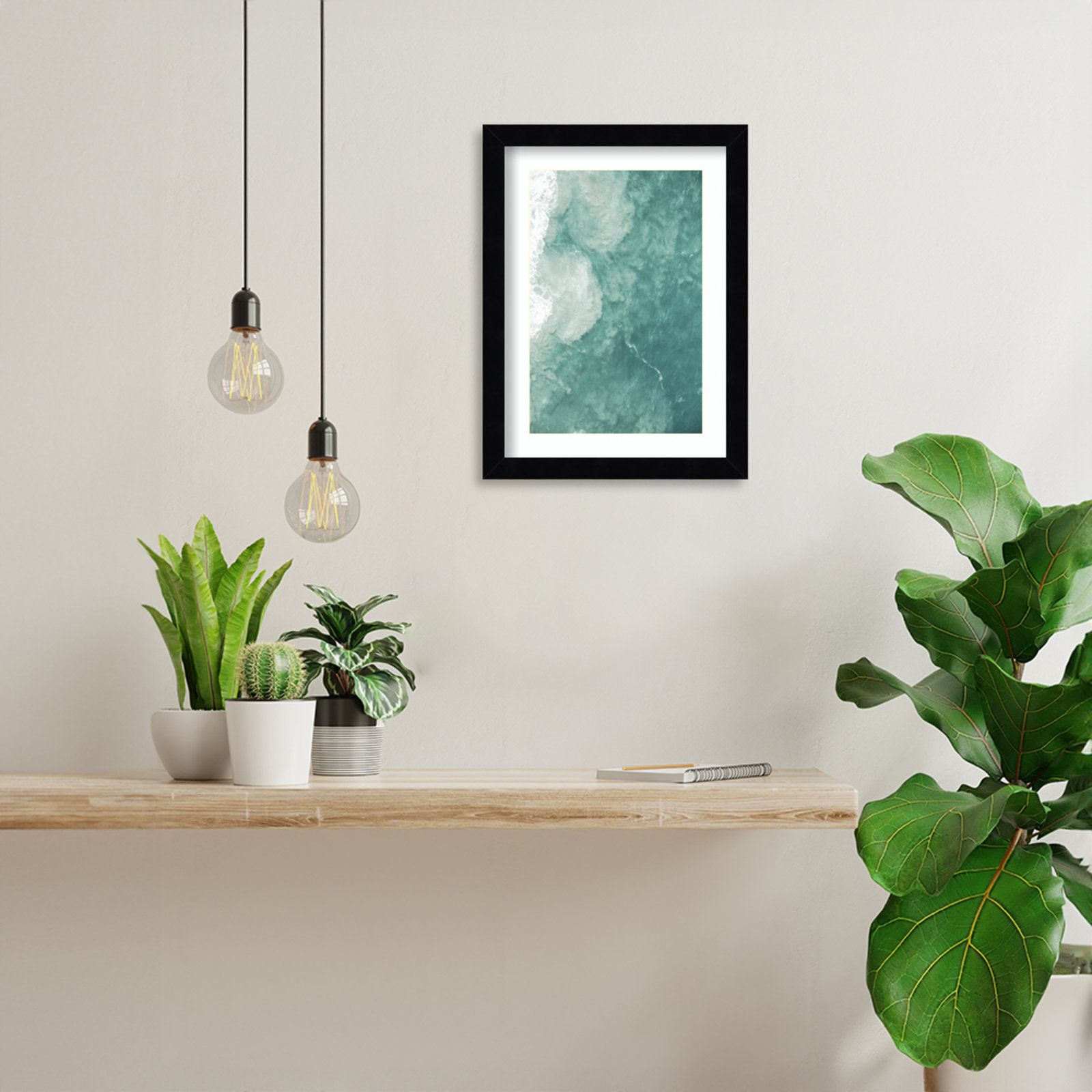 Daisey "Oceano" Print by Shot by Clint, Black, 13" H x 10" W