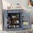 Modern Sideboard With 1 Drawer, 2 Adjustable Shelves And 2 Door Shelves, Set Of 2-1672937039