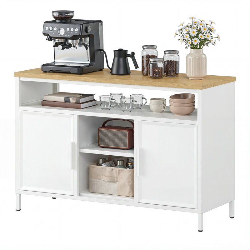 108cm W 2-Tier Sideboard, White