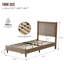 Wooden platform bed with upholstered base-1060308828-1060308831