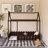 Wood Bed House Bed Frame With Fence-207616643-207616654