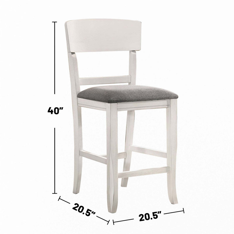 Ensemble de 2 chaises rembourrées en tissu