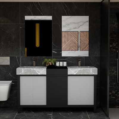 Meuble-lavabo de 60 po Lexora Zilara