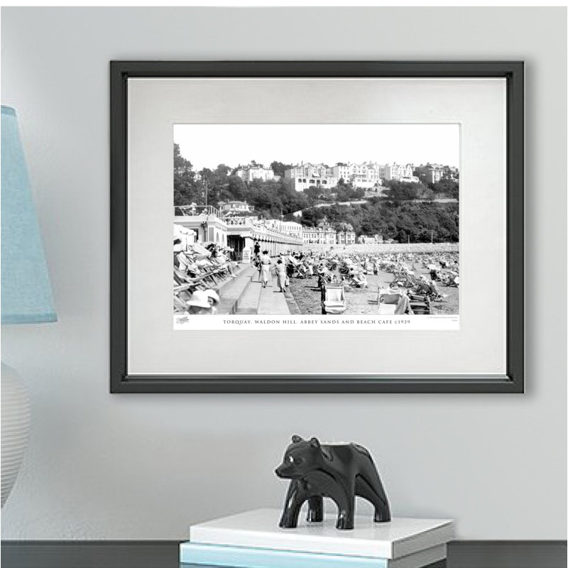Torquay, Waldon Hill, Abbey Sands And Beach Cafe C1939 by Francis Frith - Single Picture Frame Print