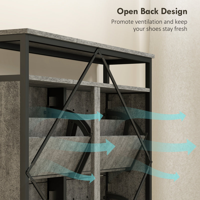20 Pair Flip Down Shoe Storage