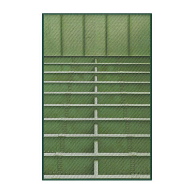 Tapis à motif géométrique vert