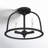 Divina Aleena 3 Light Black Ceiling Mount-1851344617
