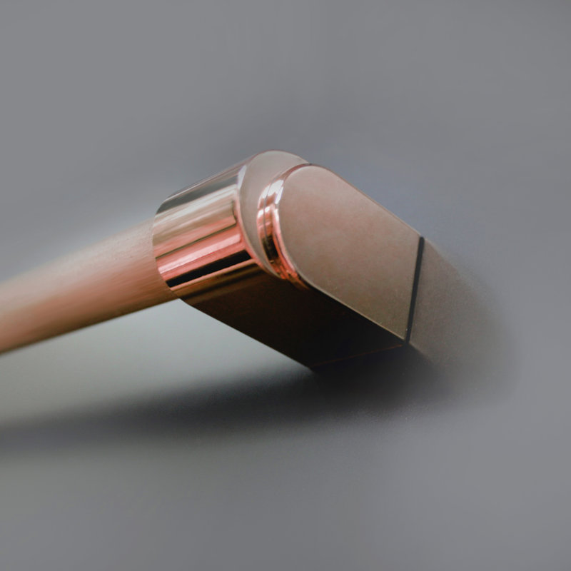 Lunar Eclipse Appliance Pull, Polished Copper, 23 1/8" 
