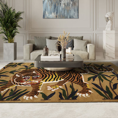 Tapis en laine touffeté à la main 3 x 5