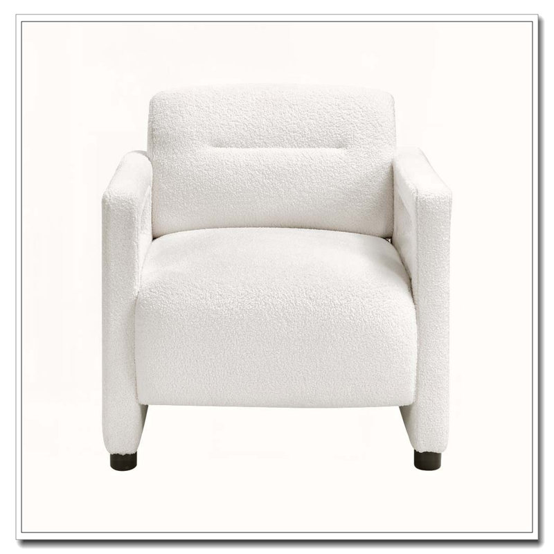 Fauteuil d'appoint Boucle Upholstery, Beige