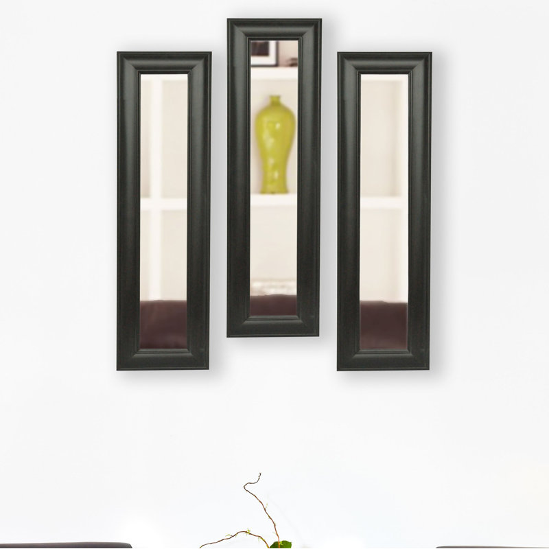 Ensemble de 3 miroirs 3 pièces, H 11 po x l 39 po