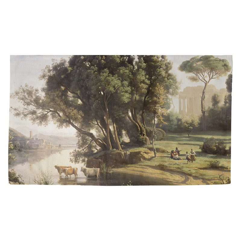 Paillasson d’intérieur paysage italien dobby Boyter, Rectangulaire 2 pi 1,5 po x 3 pi 4 po