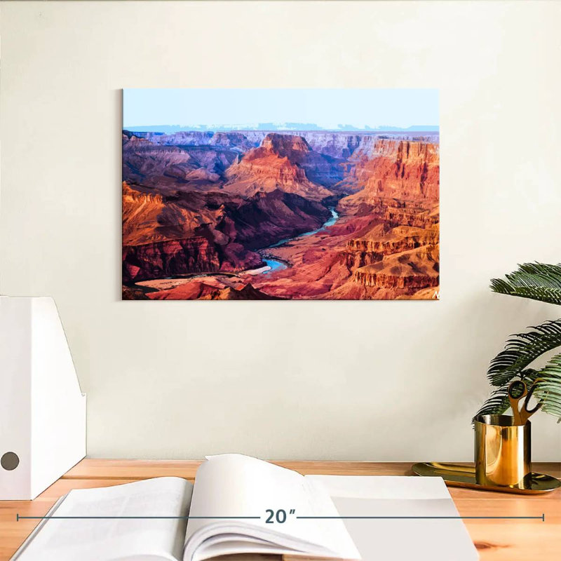 Illustration du Grand Canyon d'Alvord II, H 8 po x l 12 po