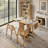 Angelo Solid Wood Expandable Drop Leaf Dining Table with Rolling Casters & Storage Cabinet（Table only, chairs are not included）-1025504536-1023419216