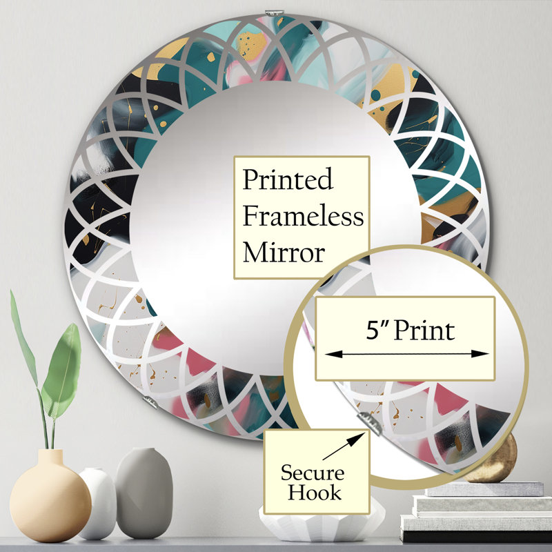Miroir mural Wahnetta, 24 po x 24 po