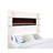 Judah Cream Upholstered Queen Flame Visualizer Bed