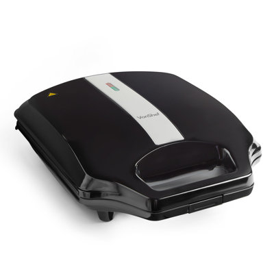 VonShef 15 cm Non Stick Electric Grill Sandwich Maker & Panini Press with Plastic Lid