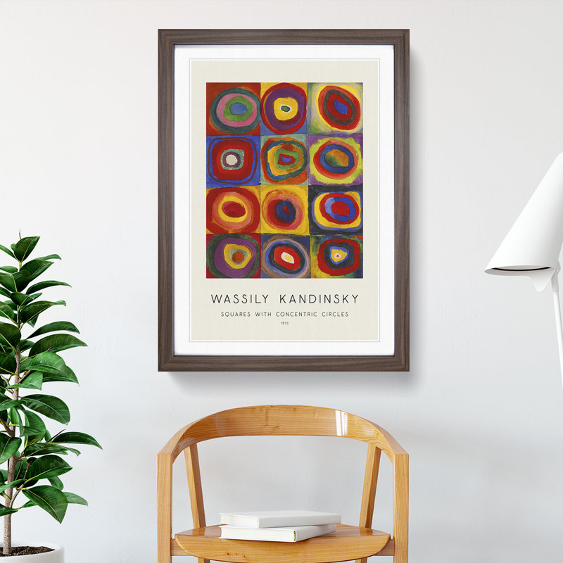 Farbstudie by Wassily Kandinsky - Framed Print, Walnut Framed, 48cm H x 36cm W x 2cm D