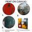 Cubiste, tranquillité, jaune, rouge, bleu, abstrait, art mural-1187961506-1187961505