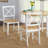 2 - Person Solid Wood Solid Wood Top Four Leg Dining Set-628347286-628347285