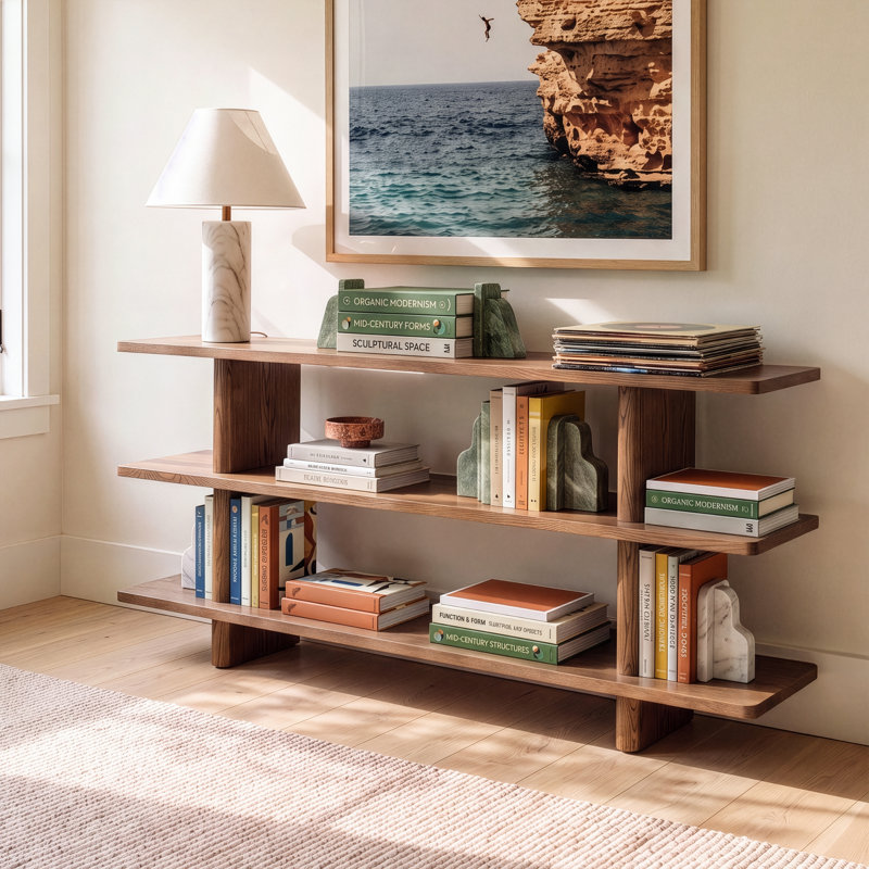Casey Small Bookcase Dark Brown, Brown