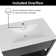 30" Ceramic Drop-in Sink In White